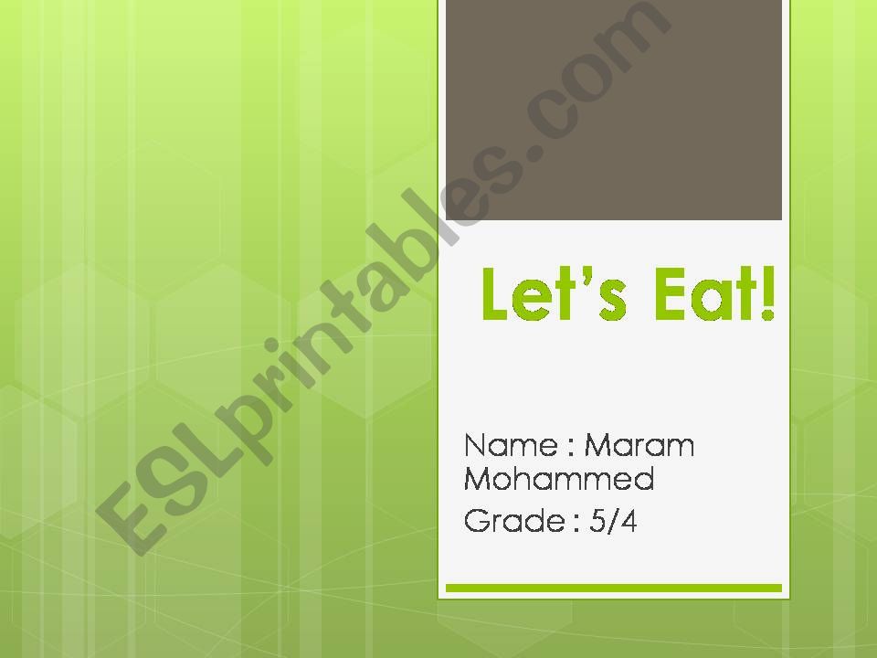 lets eat powerpoint
