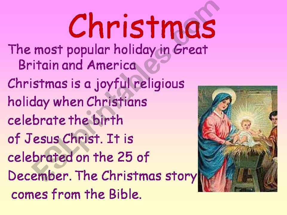 Holidays powerpoint