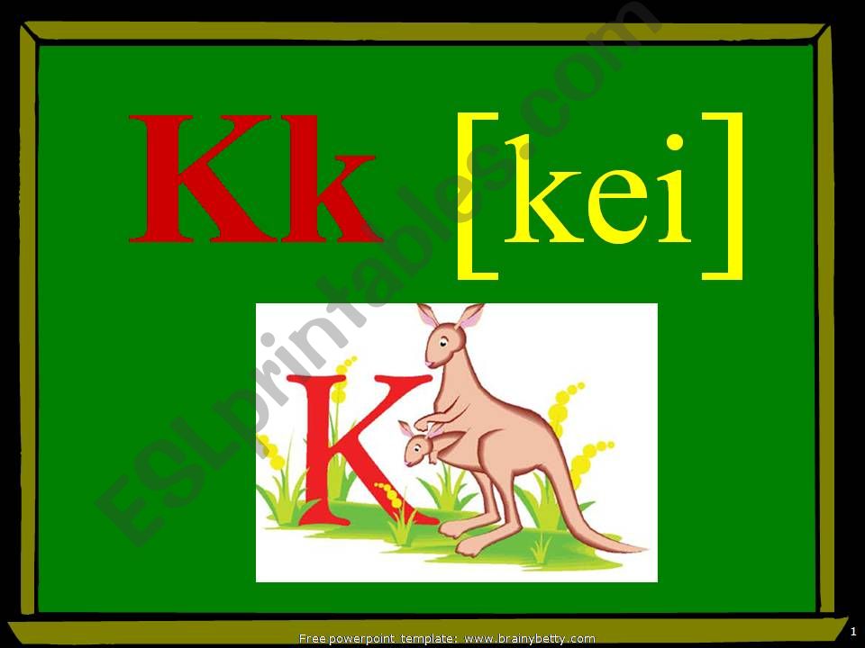 Letter Kk powerpoint