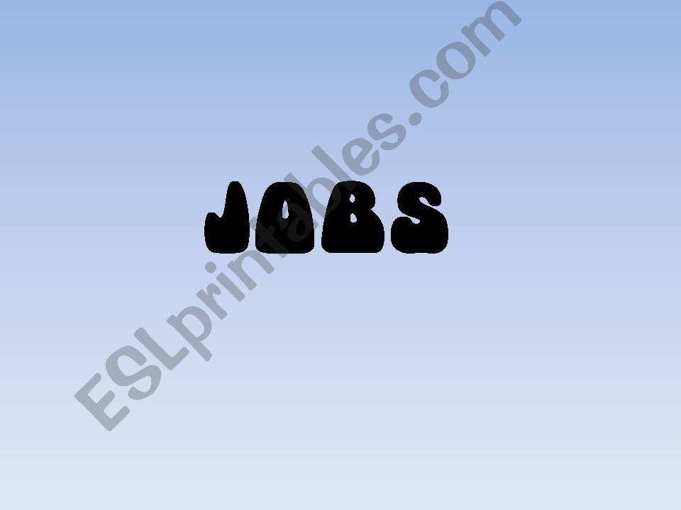 Jobs powerpoint