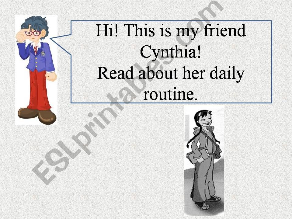 Daily Routine powerpoint