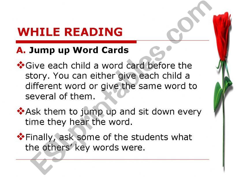 A Sample Reading Lesson powerpoint