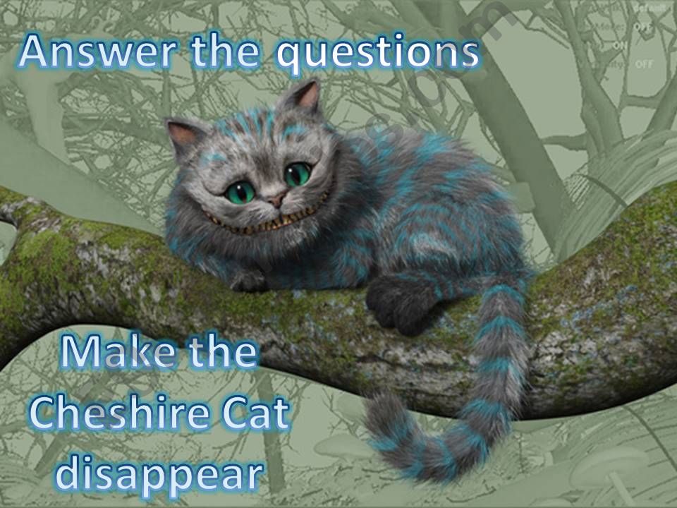 The Cheshire Cat Game (Suitable for any theme)