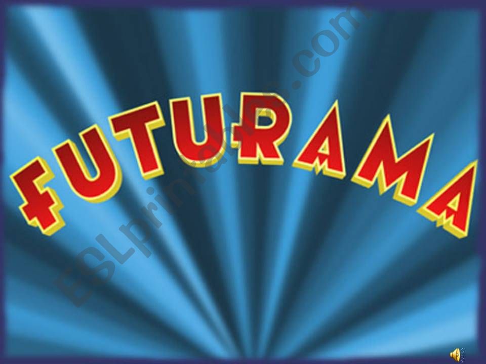 Past simple Futurama style powerpoint