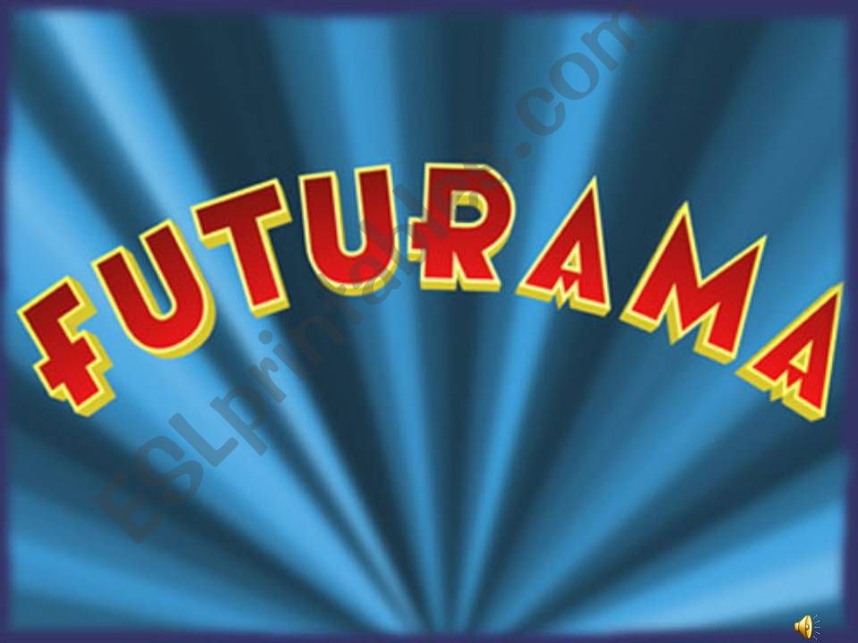 Past simple Futurama style powerpoint