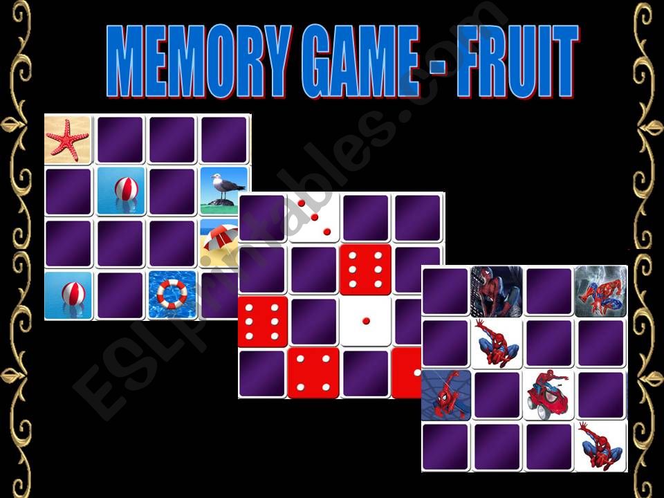 MEMORY GAME - ONLY FLAGS powerpoint