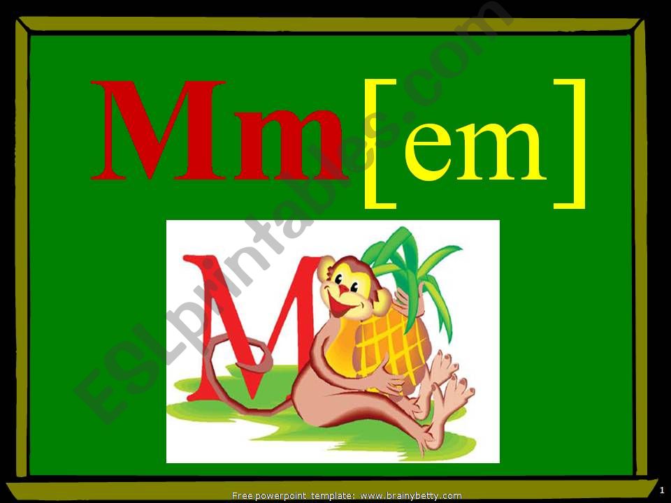 Letter Mm powerpoint