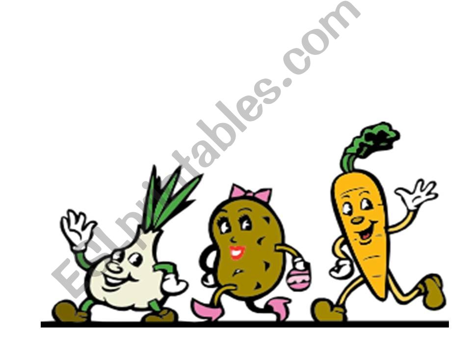 Talking about new vegetables powerpoint