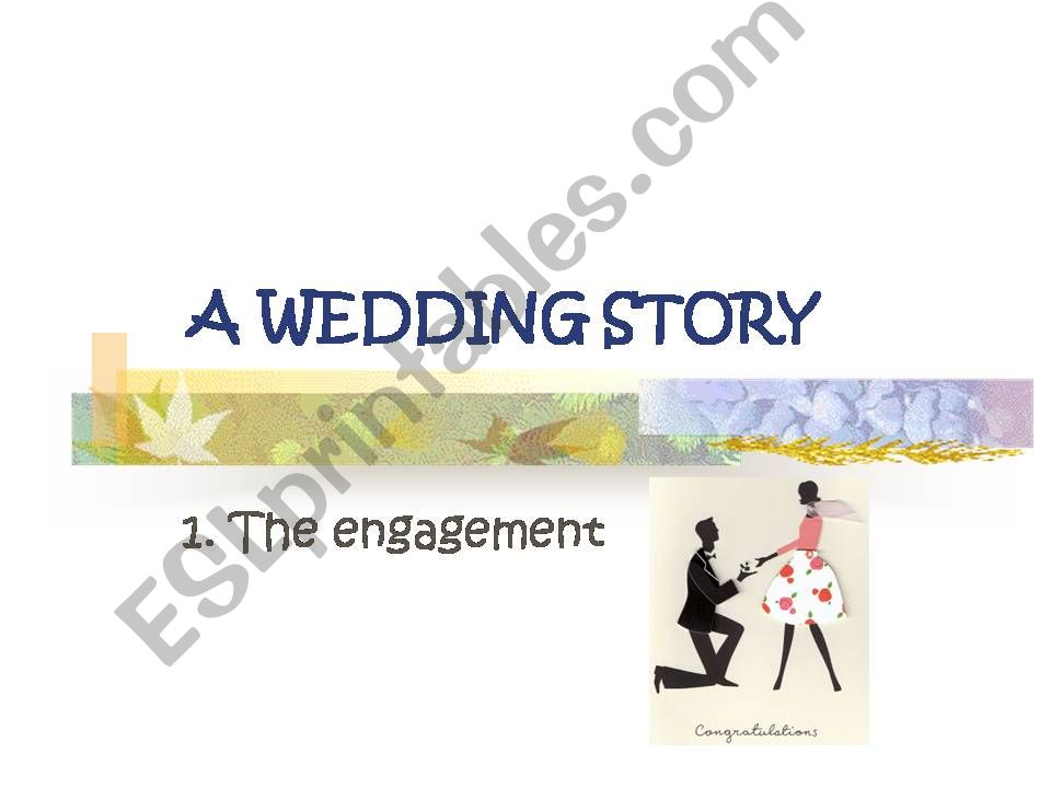 A WEDDING STORY powerpoint