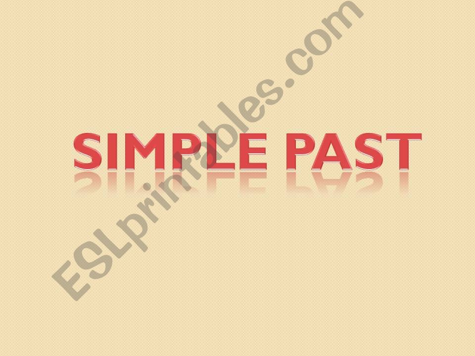 Simple Past powerpoint