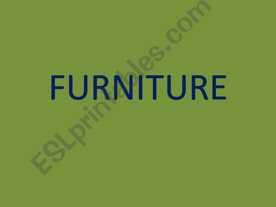 Furniture powerpoint