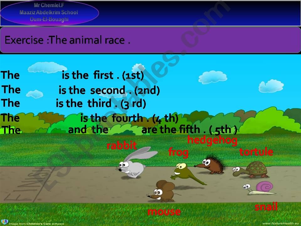 ordinal numbers  powerpoint