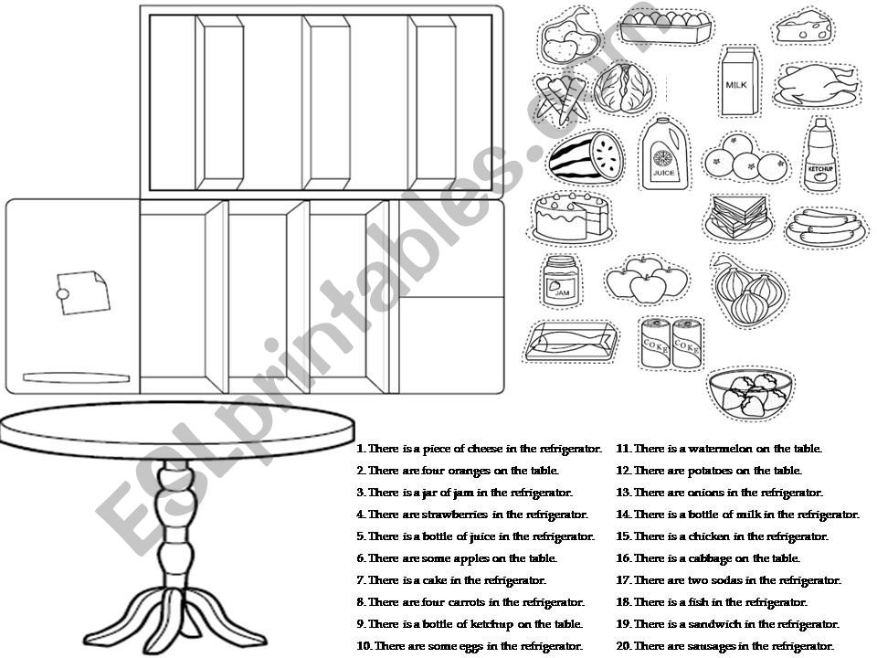 TABLE AND REFRIGERATOR powerpoint