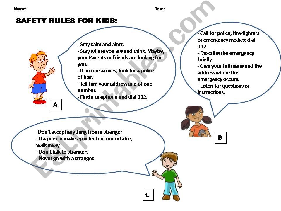 safety rules reading ( really interesting)