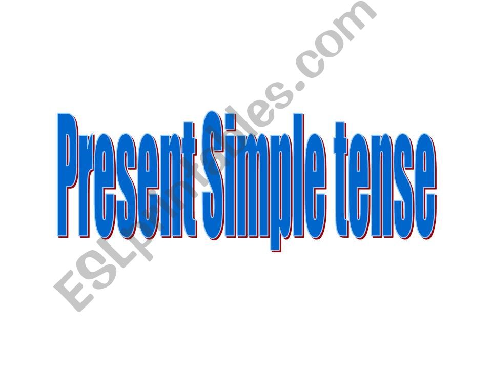 Present Simple tense powerpoint