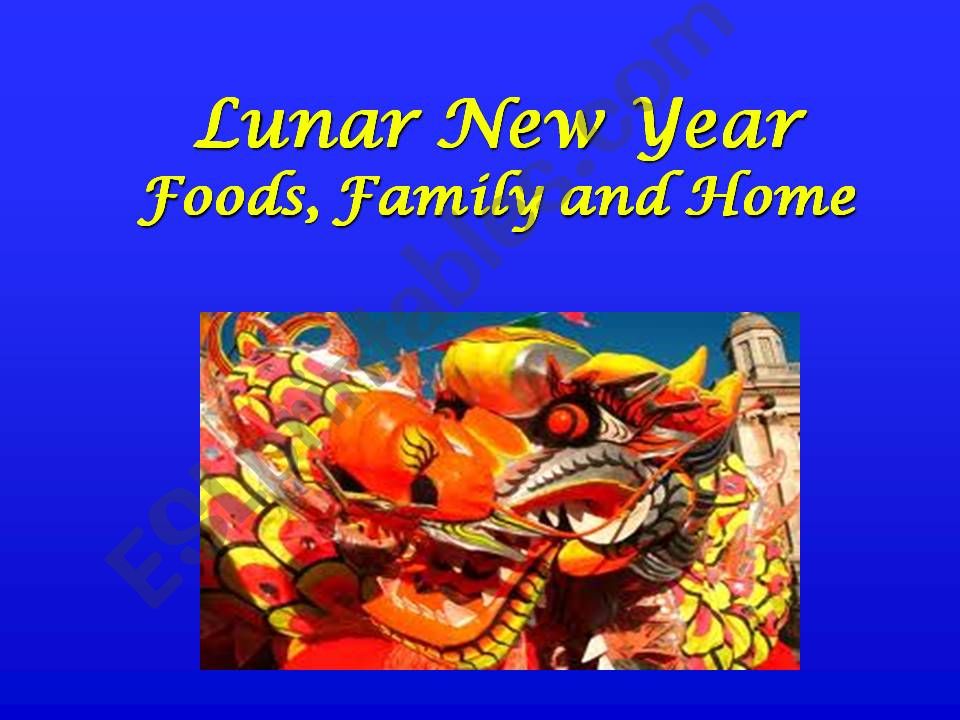 Lunar New Year (Chinese New Year) (#1 Family Foods Home)