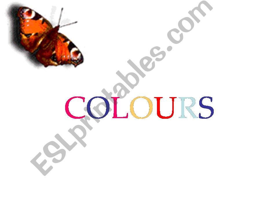 COLOURS PPT powerpoint