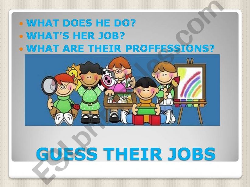 GUESS THEIR JOBS powerpoint