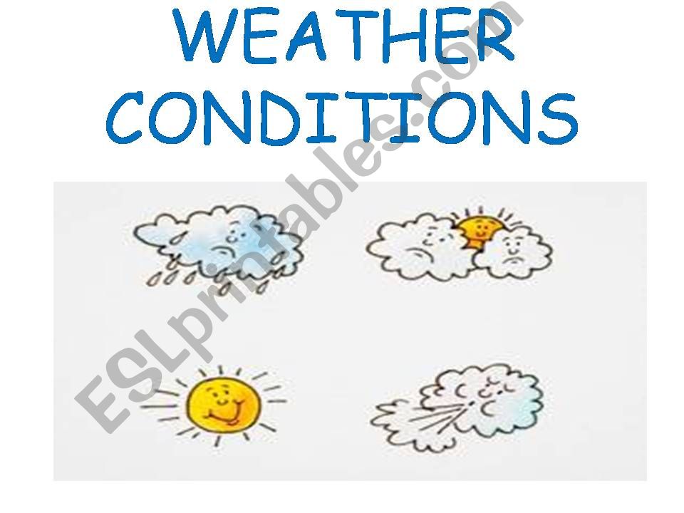 WEATHER CONDITIONS powerpoint