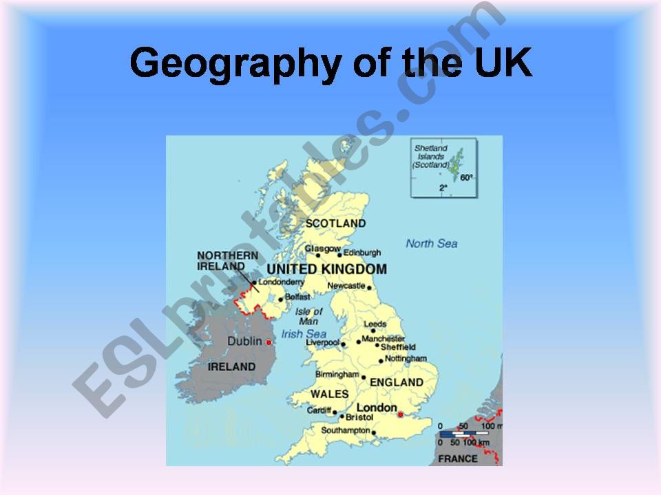 Geography of the UK powerpoint