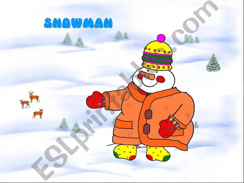 Snowman story powerpoint