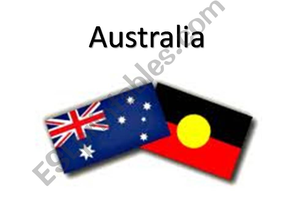 Australia Vocabulary (with exchangeable German translations)