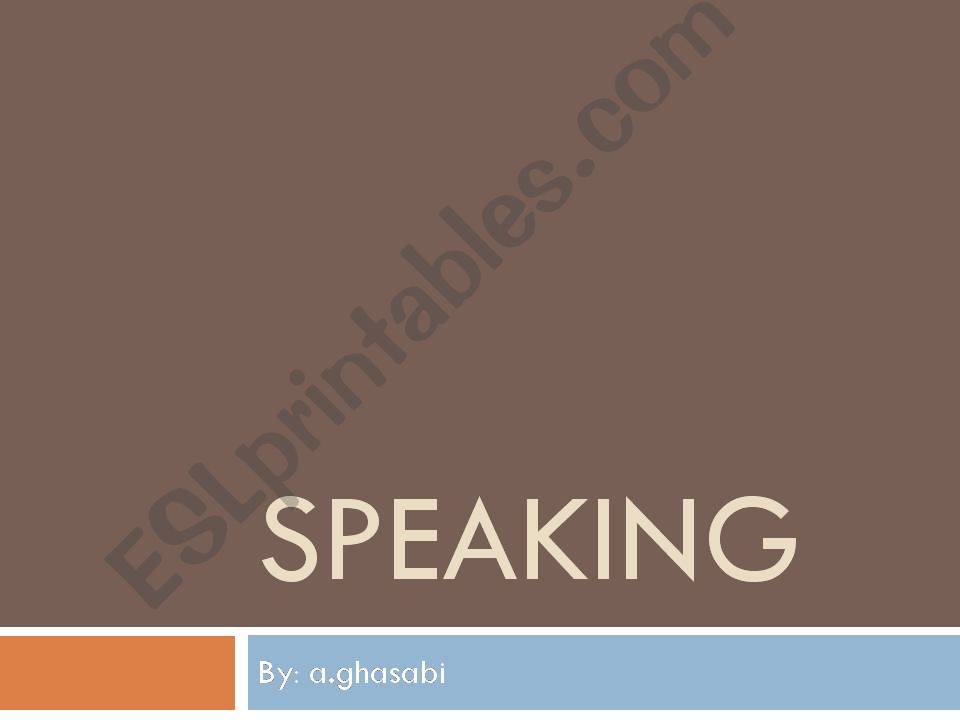 speaking powerpoint