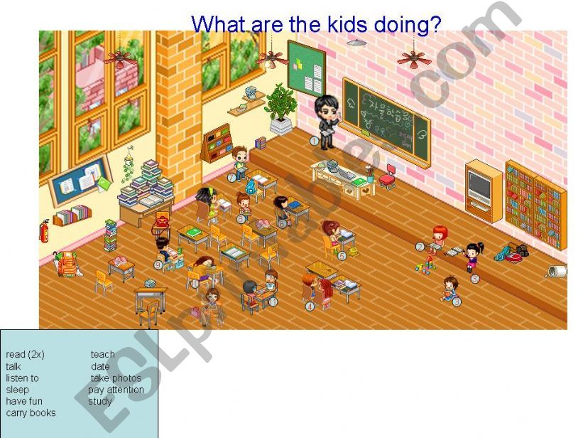 What are the kids doing? powerpoint
