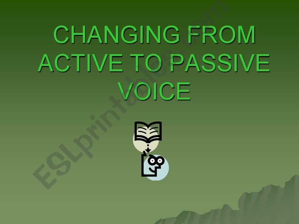 Active/Passive Voice powerpoint
