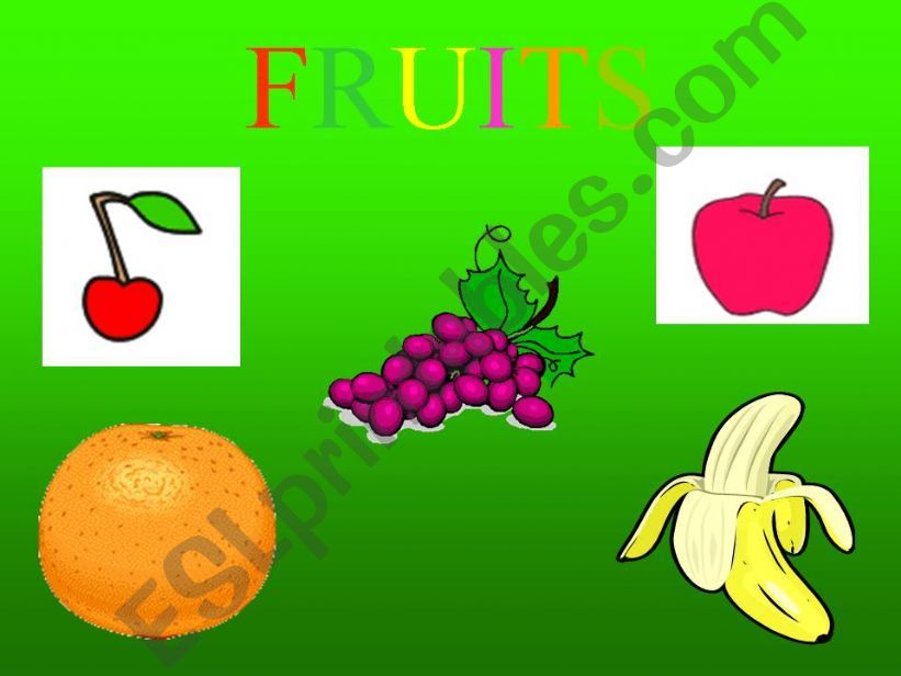 FRUITS AND VEGATABLES powerpoint