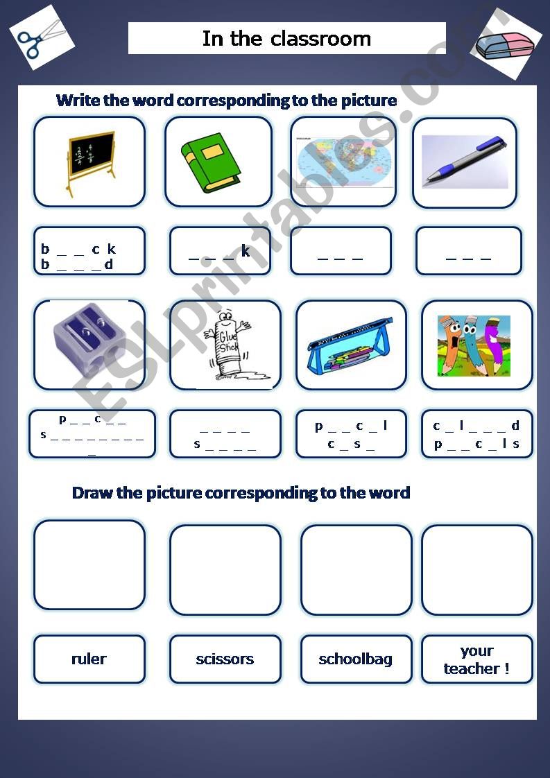 CLASSROOM OBJECTS powerpoint