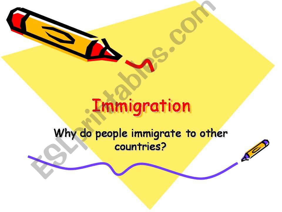 Immigration powerpoint
