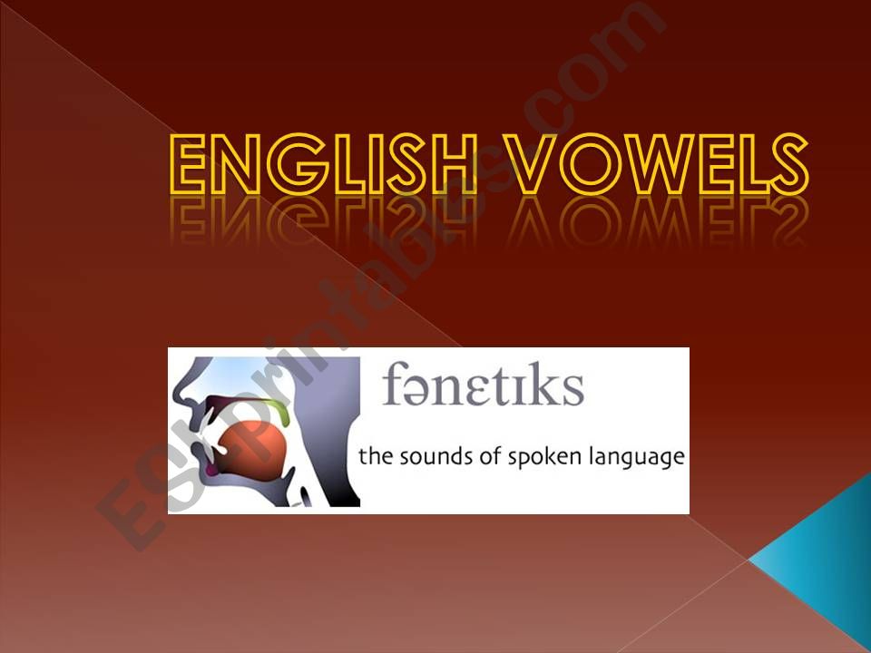 English vowels powerpoint