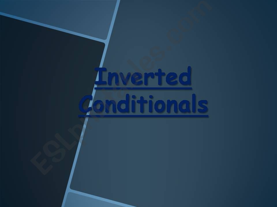 Inverted conditional powerpoint