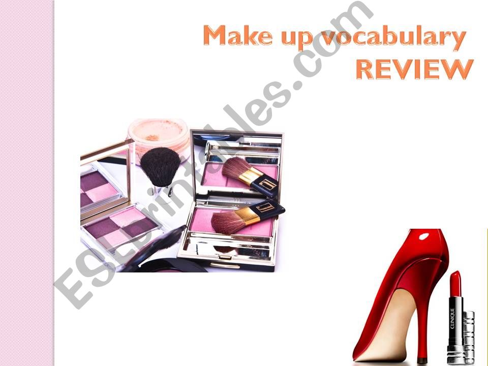 Make up - vocabulary powerpoint