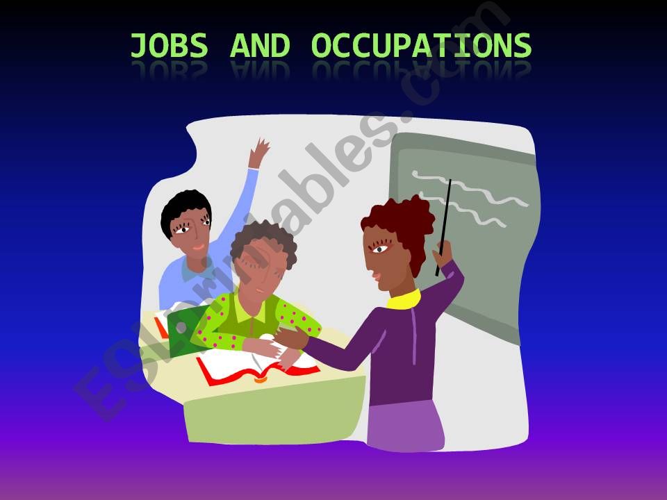 Jobs and occupation powerpoint