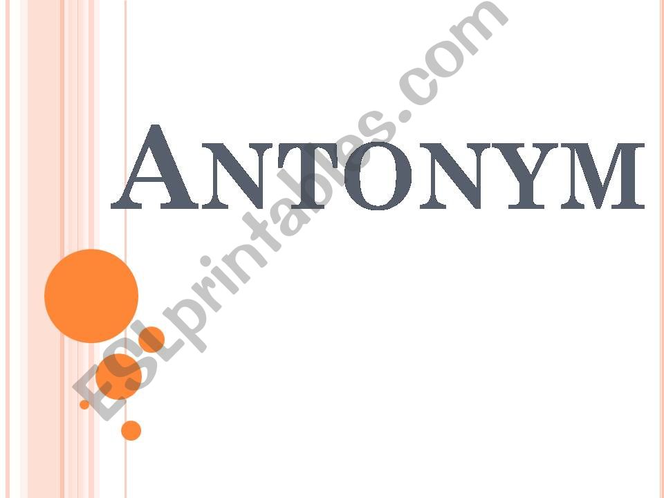 Antonym  powerpoint