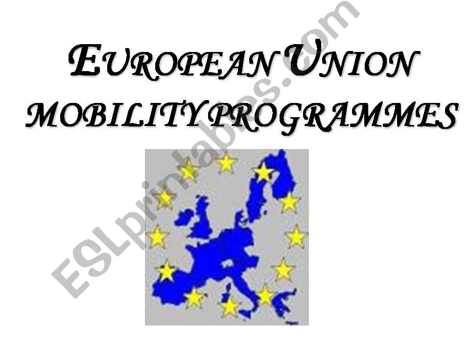 European Movility Programmes powerpoint
