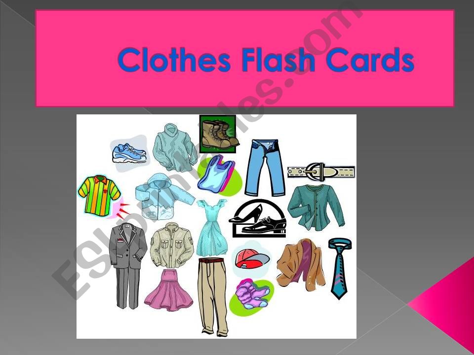 clothes flash cards powerpoint