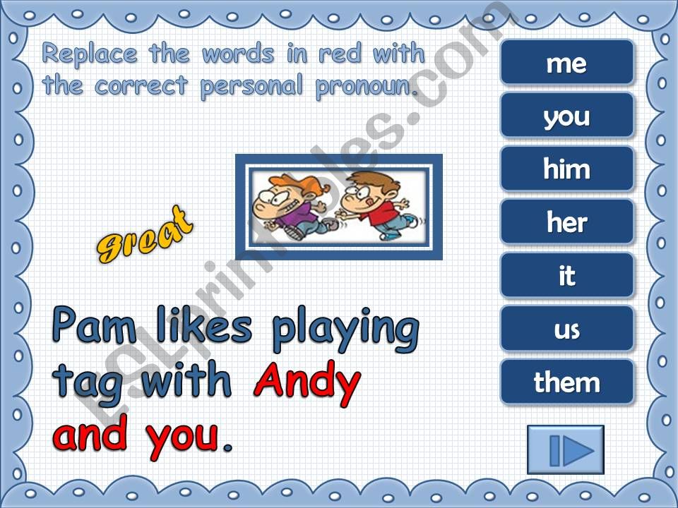 Pronouns - game (2) powerpoint