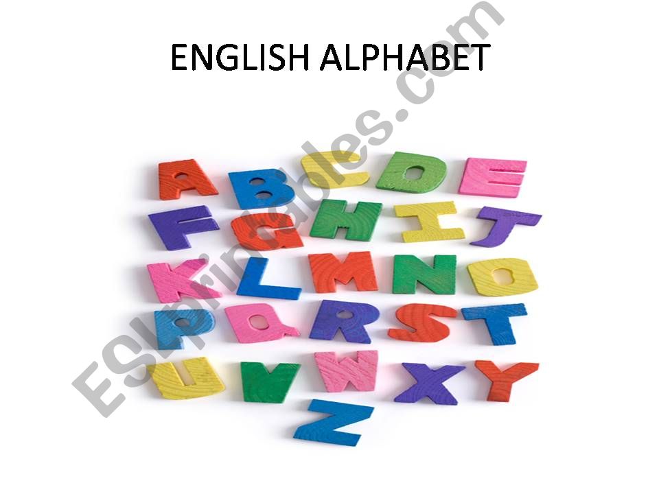 English alphabet powerpoint