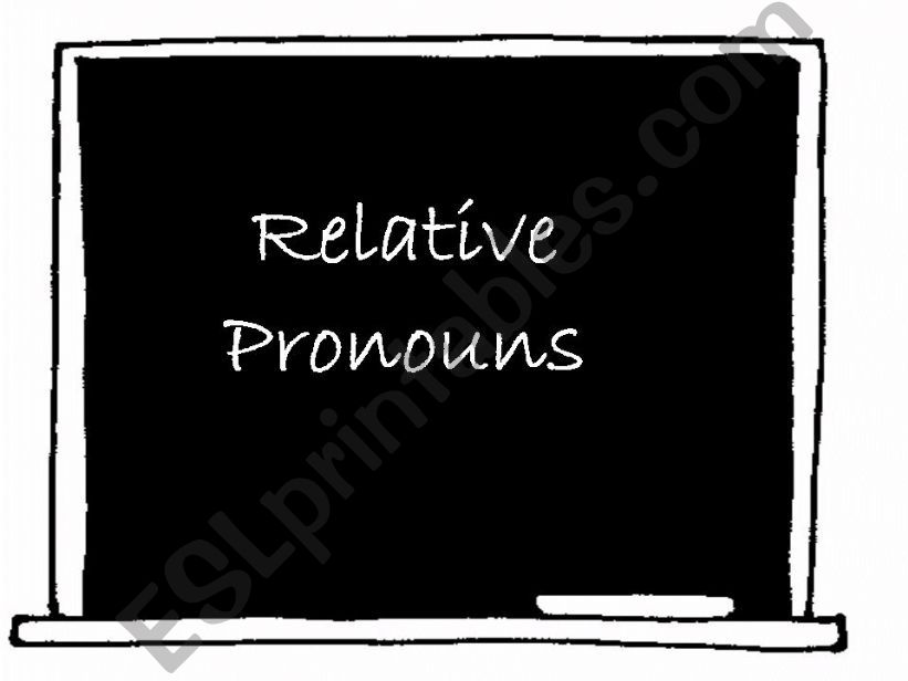 Relative Pronouns powerpoint