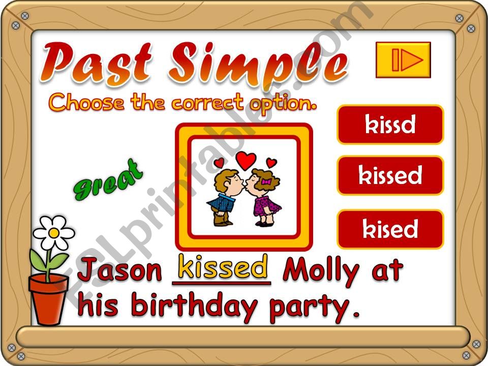 Past Simple - regular verbs *GAME* (1)