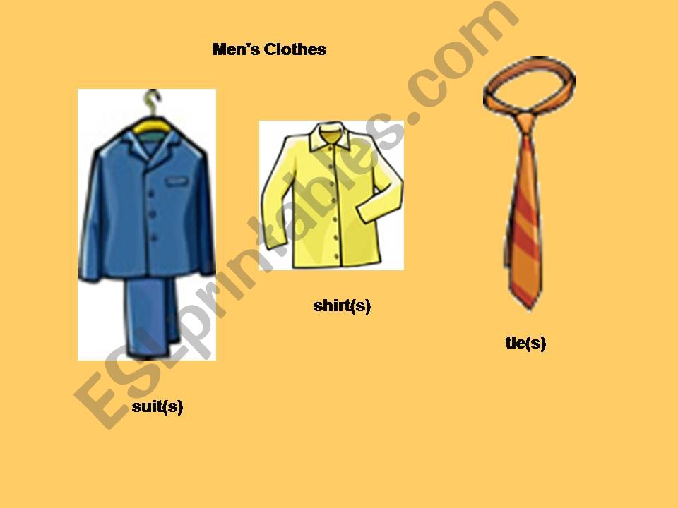 clothes powerpoint