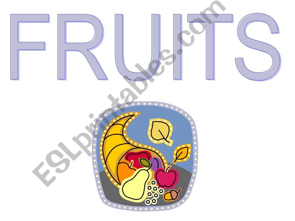 Fruits powerpoint