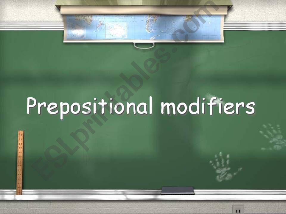 prepositional modifiers powerpoint