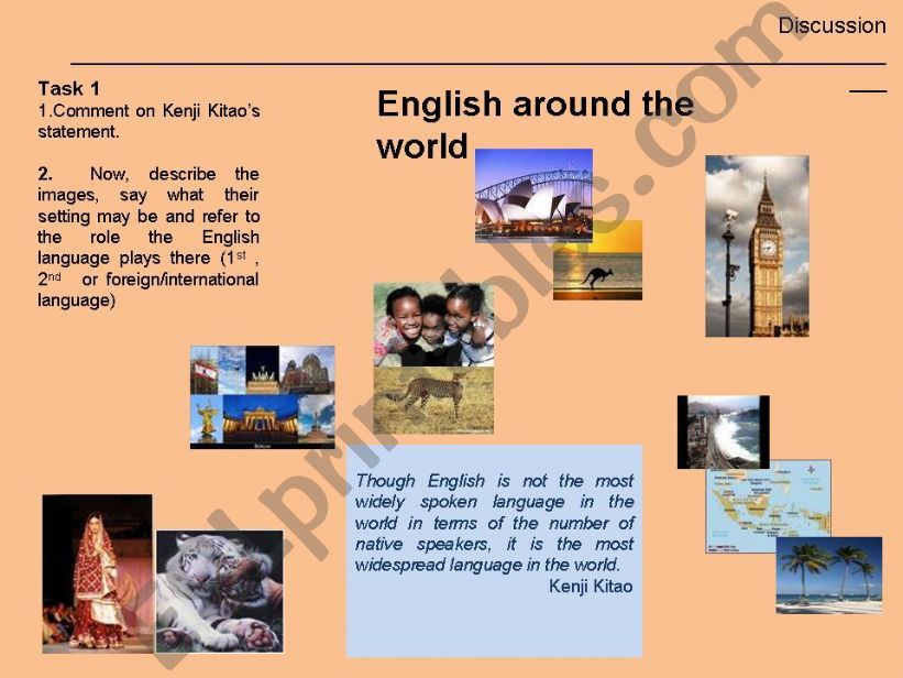 English around the world powerpoint
