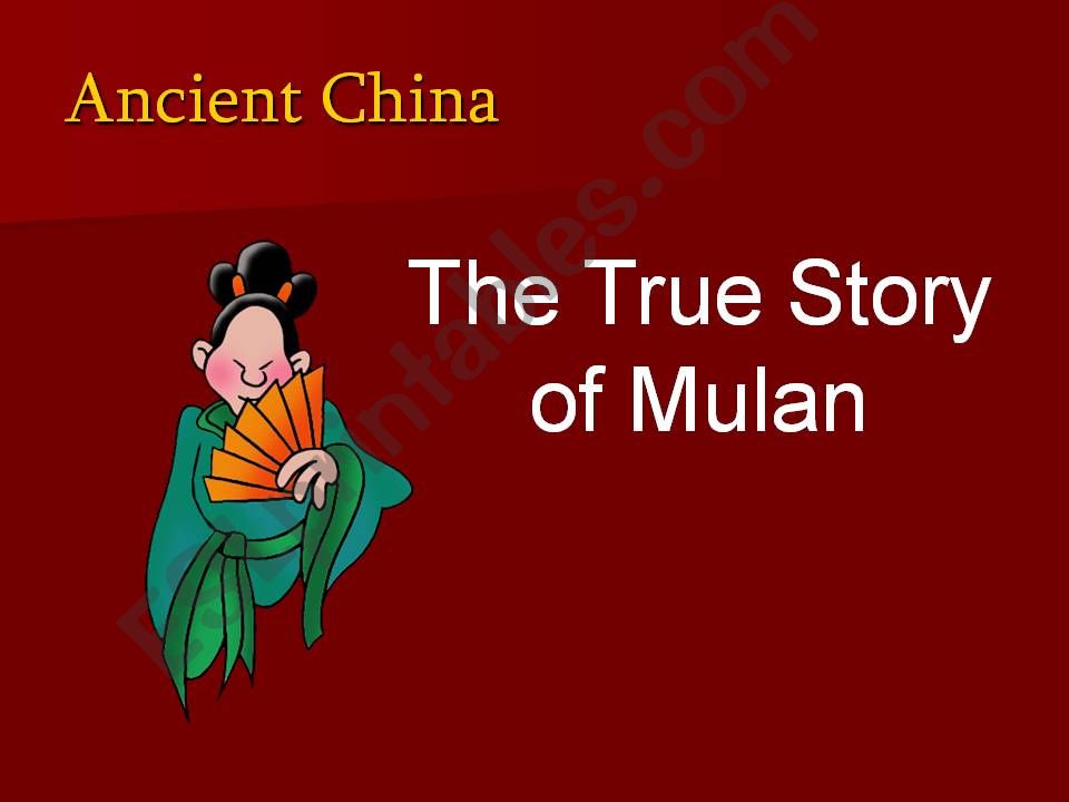 The story of Mulan powerpoint