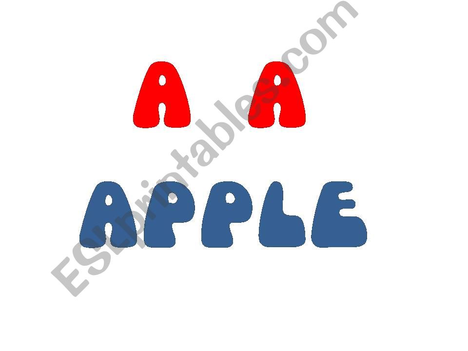 english alphabet powerpoint
