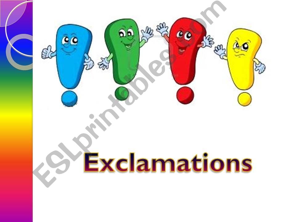 Exclamations powerpoint